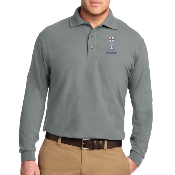 TN Churchmen - Silk Touch Long Sleeve Polo Thumbnail