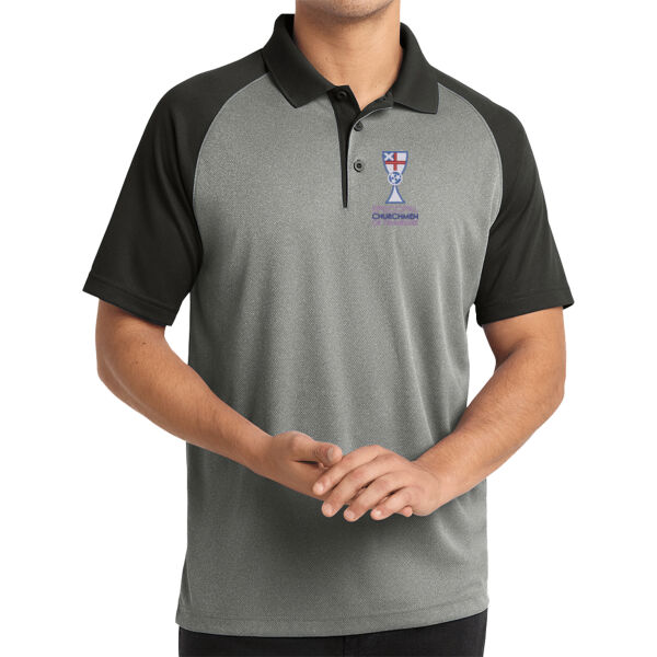 TN Churchmen - PosiCharge ® RacerMesh ® Raglan Heather Block Polo Thumbnail